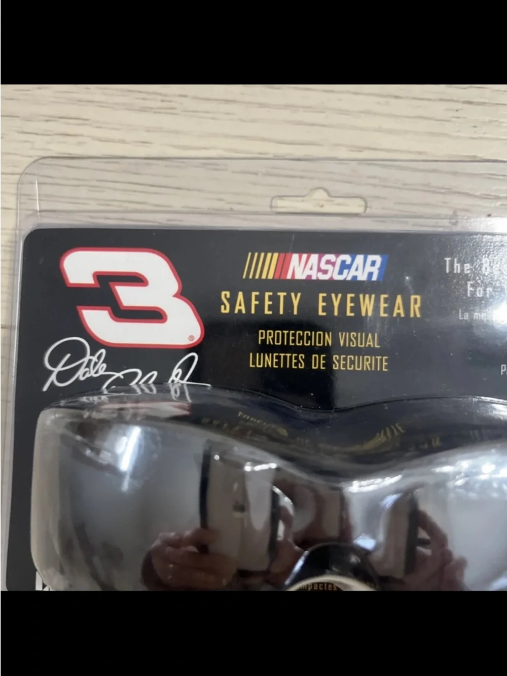 Vintage Dale Earnhardt #3 Safety Glasses Scratch Coating Mirrored Made in Taiwan